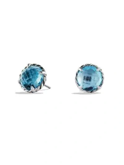Shop David Yurman Châtelaine Earrings In Lapis Lazuli