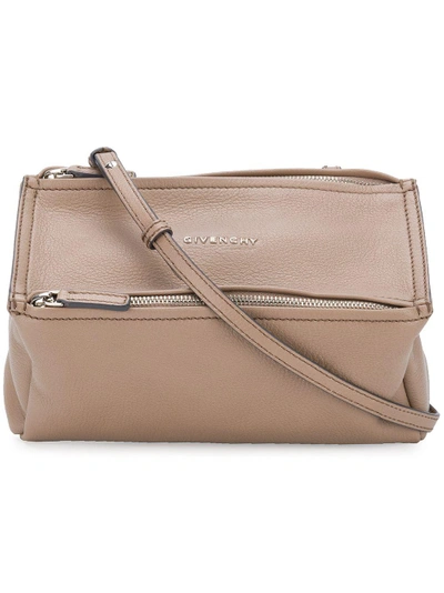 Shop Givenchy Mini Pandora Crossbody Bag In Neutrals