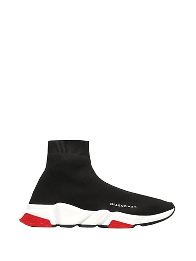 Shop Balenciaga Speed Trainers Black In Noir