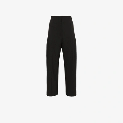 Shop Jacquemus Wool Le Pantalon Droit Trousers In Black