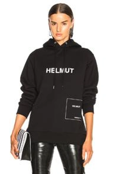 Shop Helmut Lang X Shayne Oliver Index Hoodie In Black