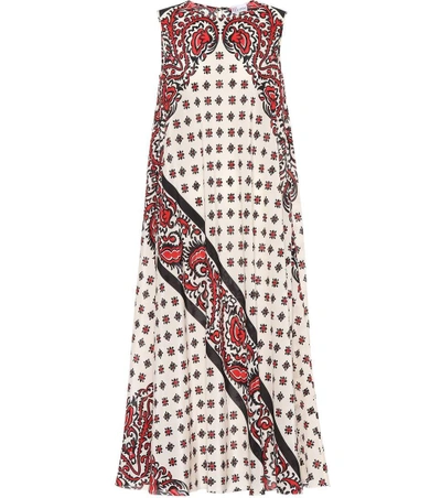 Shop Red Valentino Printed Silk Dress