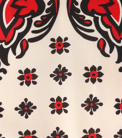 Shop Red Valentino Printed Silk Dress