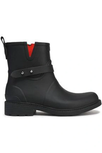 Shop Rag & Bone Moto Rubber Rain Boots In Black