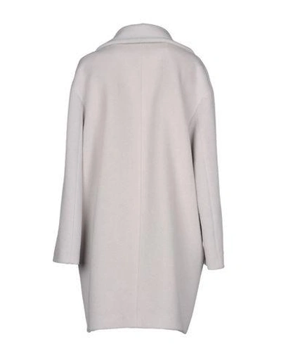 Shop Peserico Coat In Light Grey