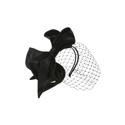 Shop Emily - London Loretta Black Veiled Headpiece