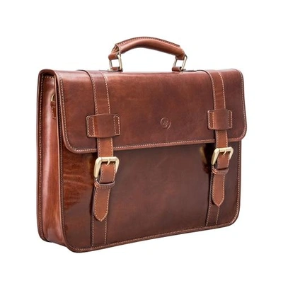 Shop Maxwell Scott Bags Men S Italian Crafted Tan Leather Backpack Briefcase