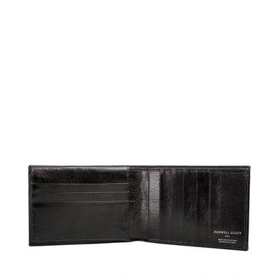Shop Maxwell Scott Bags Luxury Black Real Leather Mens Tri Fold Wallet