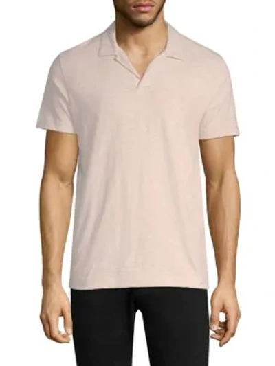 Shop Theory Short-sleeve Cotton Polo In Tint