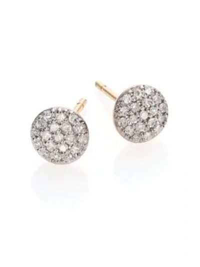 Shop Phillips House Women's Affair Diamond & 14k Yellow Gold Infinity Stud Earrings