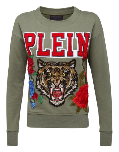Shop Philipp Plein Hoodie Sweatjacket "tiger Sister"
