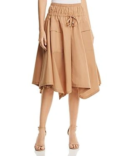 Shop Donna Karan New York Pull-on Trapeze Skirt In Desert