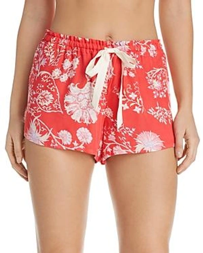 Shop Josie Sleep Shorts In Tropical Pink