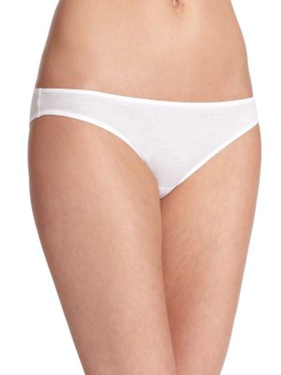 Shop Hanro Women's Ultralight Bikini Briefs In White