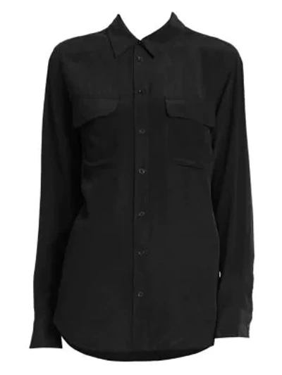 Shop Equipment Signature Silk Shirt In Flushed