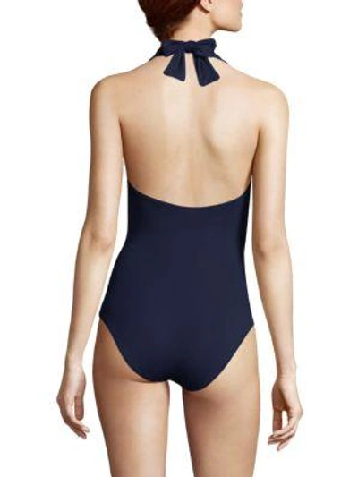 Shop Melissa Odabash One-piece Tampa Swimsuit In Navy