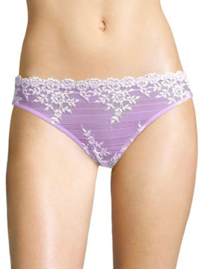 Shop Wacoal Embrace Lace Bikini In Lavender