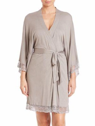 Shop Eberjey Colette Kimono Robe In Stellar Blue