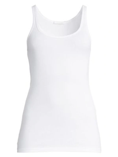 Shop Skin Essential Ribbed Tank Top In Off White
