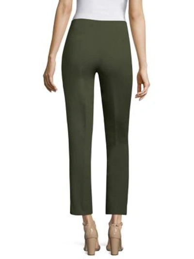 Shop Lafayette 148 Fundamental Bi-stretch Stanton Pants In Khaki