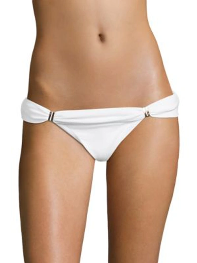Shop Vix By Paula Hermanny Bia Full Bikini Bottom In White