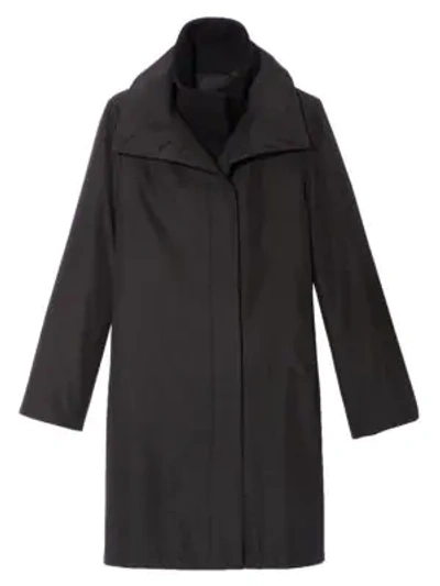 Shop Akris Women's O'neil Double-layer Coat In Black