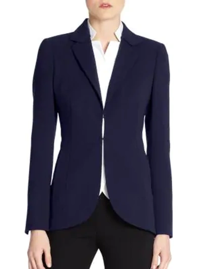 Shop Akris Double-faced Jacket In Navy