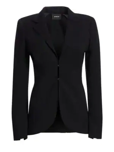 Shop Akris Double-faced Jacket In Navy