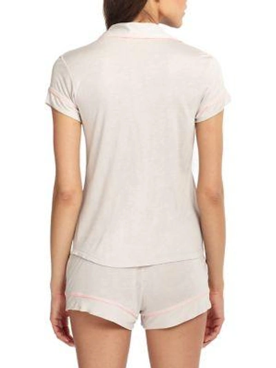 Shop Eberjey Women's Gisele 2-piece Shortie Pajama Set In White
