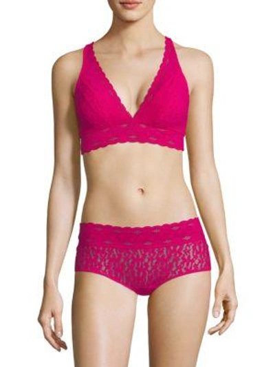 Shop Wacoal Halo Lace Soft-cup Bra In Love Potion