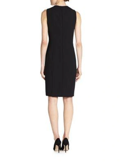 Shop Akris Women's Architecture Collection Double-face Wool Dress In Black