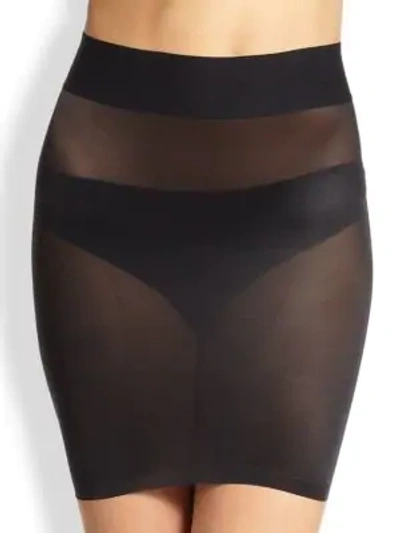 Shop Wolford Sheer Touch Shaping Slip In Black