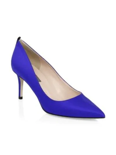 Shop Sjp By Sarah Jessica Parker Women's Fawn Satin Pumps In Blue