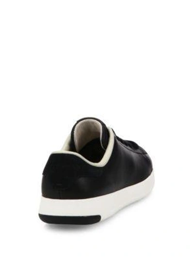 Shop Cole Haan Women's Grandpro Leather Sneakers In Black