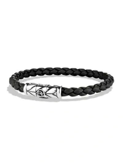 Shop David Yurman Men's Chevron Bracelet In Silver