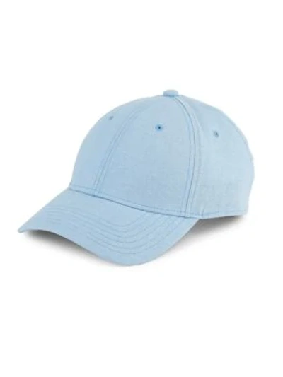 Shop Gents Linen Baseball Cap In Blue