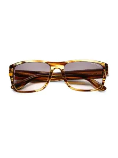 Shop Tom Ford Men's Mason 58mm Rectangular Sunglasses In Brown Beige