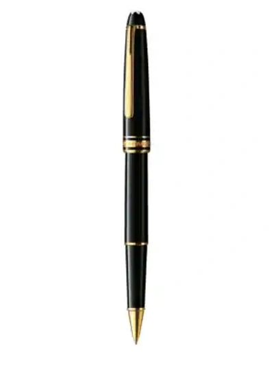 Shop Montblanc Men's Meisterstück Gold-coated Classique Rollerball In Black Gold