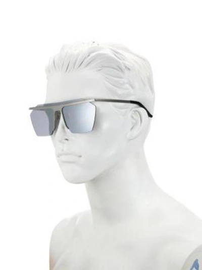 Shop Gentle Monster Siki Rectangular Sunglasses In Grey