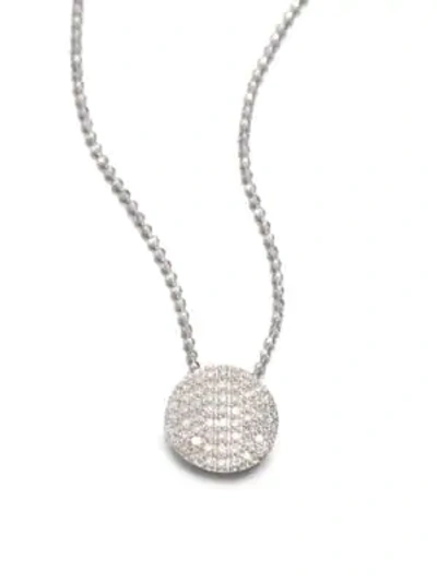 Shop Phillips House 14k White Gold & Diamond Mini Infinity Pendant Necklace