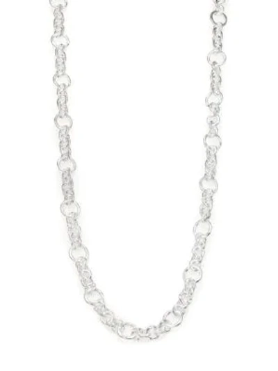 Shop Stephanie Kantis Coronation Small Chain Necklace In Silver