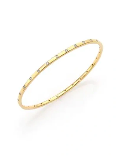 Shop Ippolita Women's Stardust 18k Yellow Gold & 28-diamond Bangle Bracelet