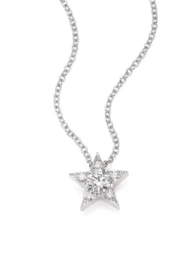 Shop Hearts On Fire Women's Illa Diamond & 18k White Gold Cluster Pendant Necklace