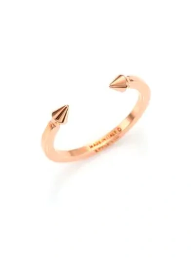 Shop Vita Fede Super Ultra Mini Titan Ring/goldtone In Rose Gold