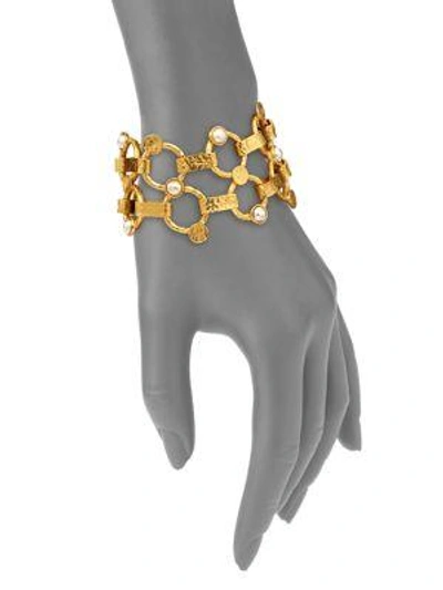 Shop Stephanie Kantis Chantilly Two-tone Link Bracelet In Gold Silver