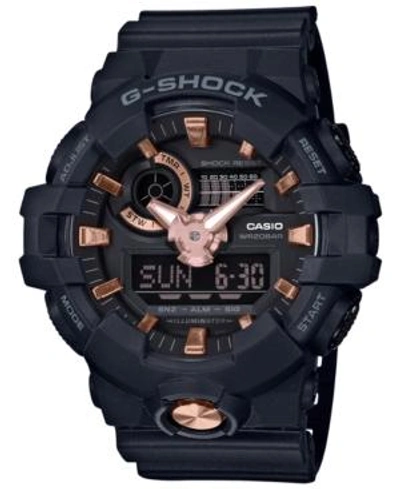 Shop G-shock Men's Analog-digital Black Resin Strap Watch 53.4mm