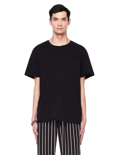 Shop Yang Li Cotton Crew Neck T-shirt In Black