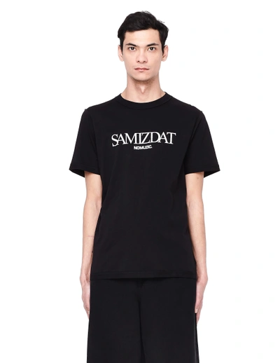 Shop Yang Li Printed Cotton T-shirt In Black