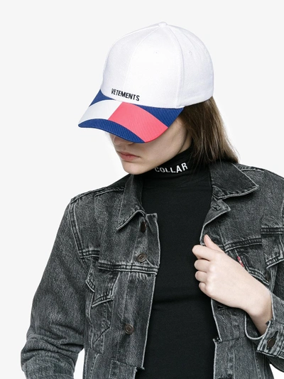 Vetements X Tommy | ModeSens White In Cotton Baseball Hilfiger Cap