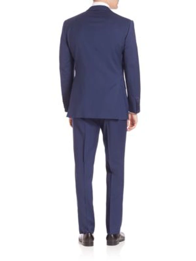 Shop Ralph Lauren Men's Wool Serge Suit In Navy